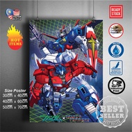 (Ready Stock) Mobile suit Gundam 144 RX-78-2 / RX78-2 / RX78 2 Gundam wall poster sticker deco poste