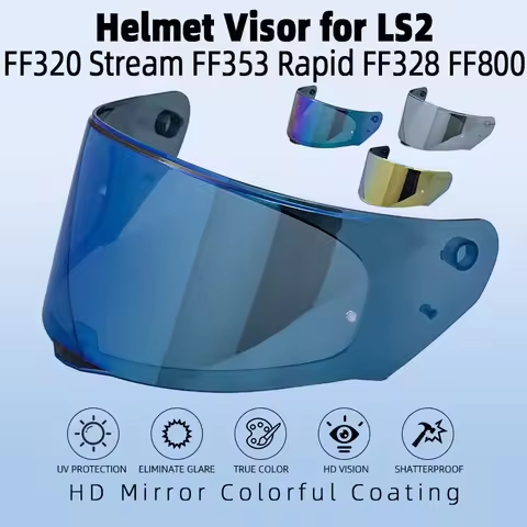Casco for LS2 FF320 FF353 FF328 FF800 Helmet Visor Capacete De Moto Full Face Helmet Motorcycle Acce