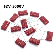 10PCS 63V 100V 250V 400V 450V 630V 2000V CBB Polypropylene film capacitor 101 103 104 105 125J 221 2
