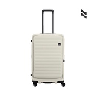 升級版【LOJEL】CUBO FIT 28吋前開擴充防盜拉鍊箱 亞麻白