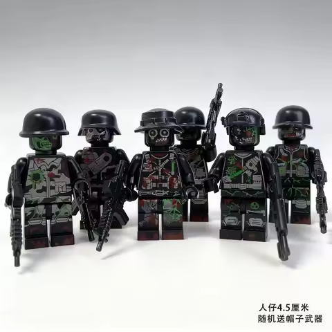 Special Forces Mutant Zombie Particle Blocks, Villains, Halloween Zombie Toys