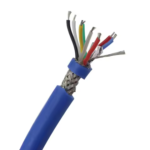 Oxygen-free Tinned Copper Wire Silicone Insulated Shielded Cable Flexible 8-core Silicon Control Shi