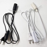 US Standard Lamp Base Bare European Standard E14+303Plug Spring Plug Wire Electrical Switch WVFO