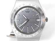 [專業模型] 石英錶 [SWATCH A2535S] 銀色金屬錶+金屬編織錶帶[銀色面] 軍錶/時尚/中性錶