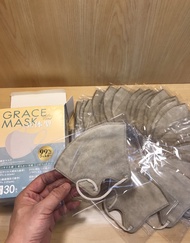 Grace Mask แมสทรง3D กล่องละ30ชิ้น แมสญี่ปุ่น ฟิลเตอร์กรอง3ชั้น