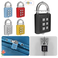 EWEA 6 Digit Button Password Lock Security Portable Metal Backpack Zipper Lock