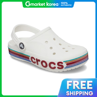 Crocs | รองเทาแตะเดกแบบสวม Crocs Toddler Bayband Rainbow Glitter Clog รน 209731-100
