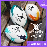 Gilbert VX300 Rugby Ball VX 300 Bola Ragbi Bola Sukan Bola Ragbi Latihan Level MSSM