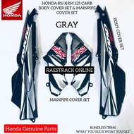 HONDA RS XRM 125 BODY COVER AND MAINPIPE SET GRAY