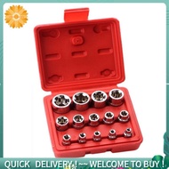 14Piece E-TORX Socket Set Premium Female Torx Socket Set Star Socket Set External Torx Socket Set