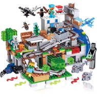 [SG] Kids Minecraft Building Blocks Villager Skeleton Cave Minecraft Toys Building Blocks For Kids