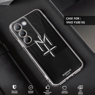 VIVO Y100 5G Case - VIVO Y100 5G Motif Casing (BRAND) - Fourside Premium Softcase - Clear Transparen