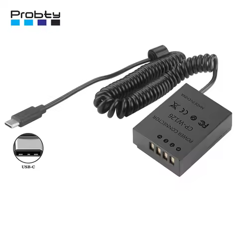 NP-W126 NP-W126S W126S Dummy Battery Power Adaptda USB-C DC Coupler For Fujifilm X-T3 XT2 XT30 XS10