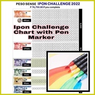 ❡ ▐ ✬ Peso Sense Ipon Challenge Chart and Pen