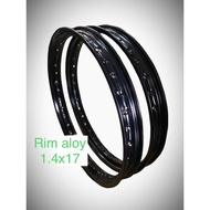 RIM ALOI MOTOR 1.4X17 HITAM (RIM RACING) RINGAN