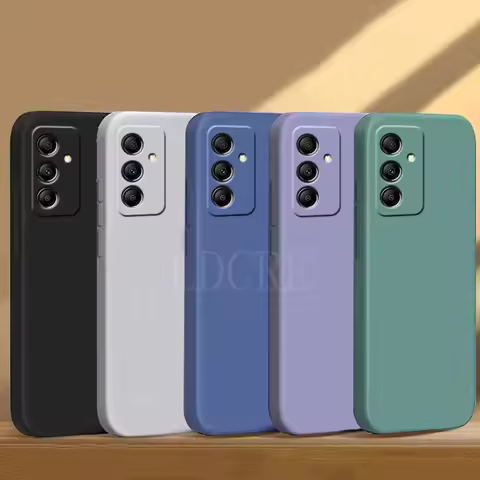 For Samsung A14 Case Cover Samsung Galaxy A14 Capas New Liquid Silicone Phone Bumper Back Soft TPU C