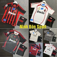 2007 Retro Style AC Milan Football Shirt - Match Standard - Thai Polyester Fabric Embroidered Logo