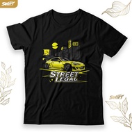 Street Legal T-Shirt - Subie Gang BRZ Yellow Subaru JDM TSHIRT BAJU DISTRO