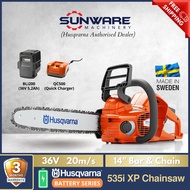 [PRO BATTERY SERIES] HUSQVARNA 535i XP® Cordless Battery Chainsaw 14" Bar and Chain with Charger &amp; Battery
