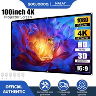 GOOJODOQ Portable HD Folding Projector (100")
