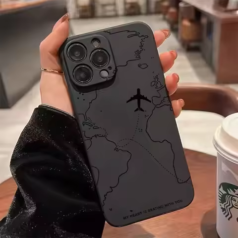 Travel-nspired Airplane Route Design Phone Case For Realme GT 6T 5G Cases Realme Neo 6 SE 13 12 Pro 