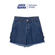 JELLY BUNNY กางเกงเดนิมขาสั้นปักลาย TOM AND JERRY รุ่น B26SGWA029