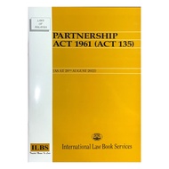 Partnership Act 1961 (Act 135) [As at 20th August 2022] ISBN: 9789678927734