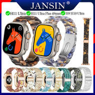 Jansin đồng hồ thông minh dây nhựa H11 Ultra 49mm Seri 8 H11 Ultra Plus khóa thép không gỉ H9 HK10 H