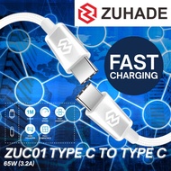 Type-C to Type-C Data Cable 65 Watt 1 Meter Type C to Type C Data Cable 65W 3.2A Fast Charging Anti-