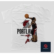 NBA - Clyde Drexler 2 T-Shirt - Shirt - T-Shirt - Basketball Shirt - Cotton Combed 24s