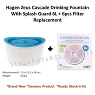 Hagen Zeus H2EAU Pet  Drinking Fountain / Waterer/ Bekas Minuman/ 宠物饮水机 6L
