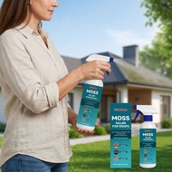 Multi-surface Roof Moss & Algae Cleaner Spray, Roof Moss Algae Spray Cleaner, Gentle