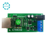 ET69C02 Ethernet Network IP RJ45 to RS485 Bus Converter for Modbus RTU Master Slave Client Server MQ