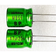 Nichicon MUSE ES bp 47uf 25v bipolar Capacitor No Terminal