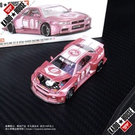มินิ จีที ไคโดเฮ้าส์ นิสสัน R34 สกายไลน์ Gtr รถรุ่น 1 64 สเก็ตคอลเลกชันผลิตภัณฑ์สำเร็จรูปเหมาะสำหรับ