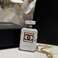 國際精品CHANEL 香奈兒大理石紋香水瓶造型簡約長項鍊 代購服務