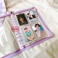 Sleeve A5 double side binder contents 6 Ring 1P 2P 4P clear transparent clear photocard journaling k