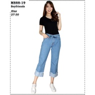 Boyfriend pants 7/9 non-stretch jeans women M888 19