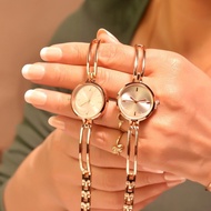 1Pcs Women Bracelet Watches Luxury Fashion Stainless Steel Small Quartz Watch Simple Ladies Female Chain Clock Wristwatches