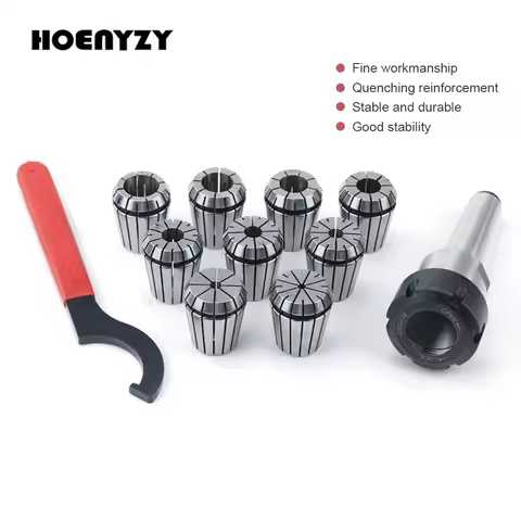 1Set ER25 ER32 Spring Collets 9Pcs With MTB2/MTB3 MT2/3 Morse Taper Holder Cone For CNC Milling Lath