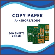 ∯ ➧ Smartist Copy Paper | Bond Paper - Short / Long / A4 (500 sheets)