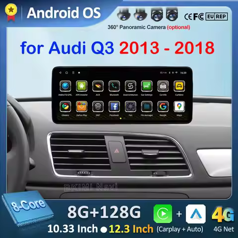 Android OS Car Radio for Audi Q3 2013 2014 2015 2016- 2018 Video Multimedia Player 4G GPS Navi Carpl