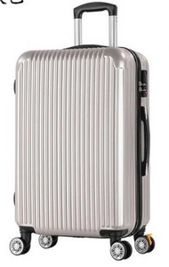 PING - 經典款直條行李箱20吋（銀灰色鏡面款）#XH545_00078