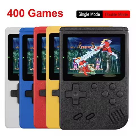 400 In 1 MINI Games Handheld Game Players Portable Retro Video Gaming Console Boy 8 Bit 2.4 Inch Col