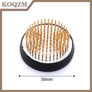 KOQZM Ếch hoa ikebana kenzan tròn có gioăng cao su dụng cụ sắp xếp cố định nghệ thuật