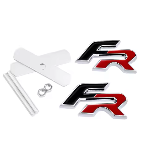 FR Fashion Car Stickers Front Grill Emblem Grille Badge Sticker For Seat Leon Altea FR Mk3 5f 1p Ibi