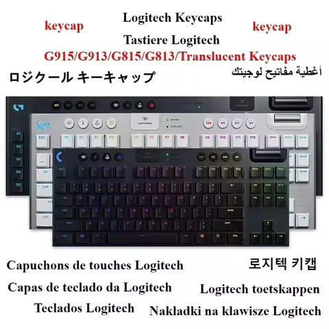 For Logitech G913 G915 G815 G813 TKL Mechanical Gaming Keyboard Translucent Texture Key Cap