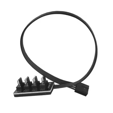 Motherboard 1 to 4/5 Way PWM Fan Hub PC CPU Cooling 4 PIN/3PIN Fan Power Cable Hub Splitter Adapter 