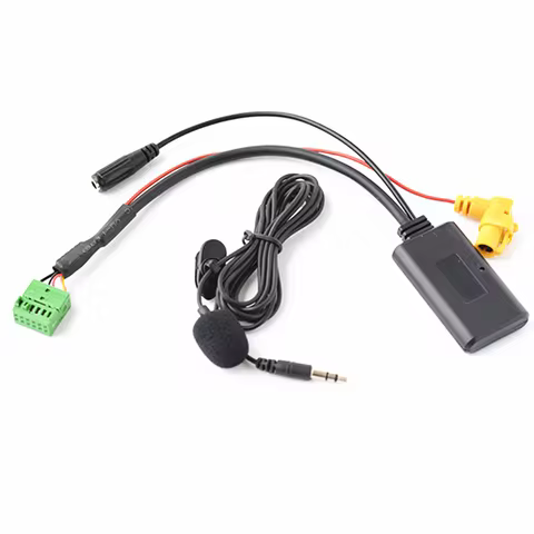 Car Bluetooth AUX Adapter Wireless Audio Phone Call Hands Free Microphone For Audi Q5 A6L A4L Q7 A5 