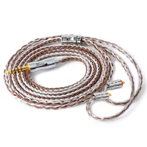 NiceHCK C16-5 16 Core Copper Silver Mixed Cable 3.5/2.5/4.4mm Plug MMCX/2Pin/QDC/NX7 Pin For BL-03 T